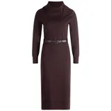 Zero Strickkleid mit Gürtel Braun 40