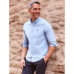 Oxfordhemd, unifarben - Light Blue - XXL