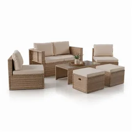 Juskys Salou Loungeset creme