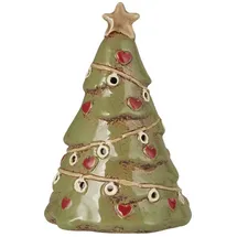 ib laursen Teelichthalter Tannenbaum Keramik Grün