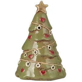 ib laursen Teelichthalter Tannenbaum Keramik Grün