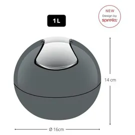 Spirella Bowl 1 l grau