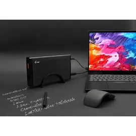 iTEC i-Tec 400GB Externe Festplatte 3.5' USB 3.0 Backup Speicher Desktop HDD extern mit Netzteil Speichererweiterung für PC Laptop, Notebook, Xbox, Ps4...