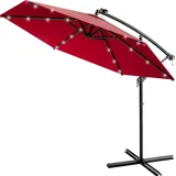 Kingsleeve Ampelschirm Ø 300 cm Rot