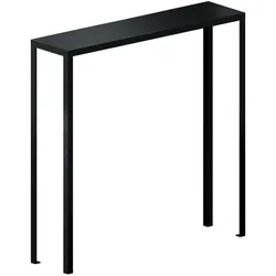 Zeus Console Slim Konsolentisch, 100 x H 100 cm, schwarz