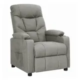 vidaXL Relaxsessel Hellgrau Polyester 73 x 101,5 x 94 cm Grau