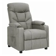 vidaXL Relaxsessel Hellgrau Polyester 73 x 101,5 x 94 cm Grau