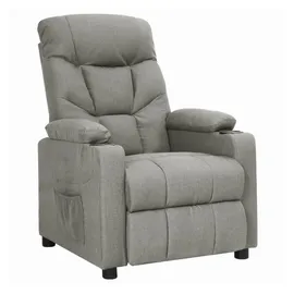 vidaXL Relaxsessel Hellgrau Polyester 73 x 101,5 x 94 cm Grau