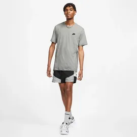 Nike Sportswear Club Herren-T-Shirt Dark Grey Heather/Black XXL