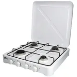 EDM Gas Cooker 4 Stoves Weiß