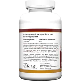 Zec+ Nutrition Health+ Eisenbisglycinat Kapseln 120 St.
