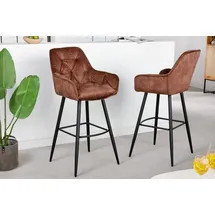 Riess-Ambiente Barhocker Milano 1 St  mit Lehne  braun/schwarz