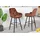 Riess-Ambiente Barhocker Milano 1 St  mit Lehne  braun/schwarz