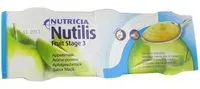 Nutricia Nutilis Fruit Stage 3 Pomme Purée 3x150 g