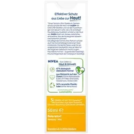 NIVEA Sonnencreme Gesicht sensitiv Creme LSF 50 50 ml