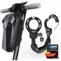 luxuskollektion E Scooter Schloss mit 8mm Kette und Aufbewahrungstasche