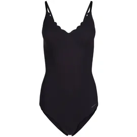 SKINY Damen Body - Unterwäsche, Spaghettiträger, Spitze, V-Ausschnitt, einfarbig Schwarz 42