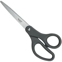 Leitz Titanium Schere 205 mm, Edelstahlschere 205 mm mit titanbeschichteten Klingen und einer plastikfreien Verpackung, 54220089
