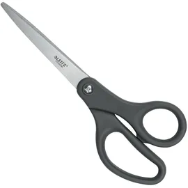 Leitz Titanium Schere 205 mm, Edelstahlschere 205 mm mit titanbeschichteten Klingen und einer plastikfreien Verpackung, 54220089