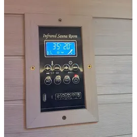 aea Infrarot-Sauna für 2 Personen mit roter Lichttherapie