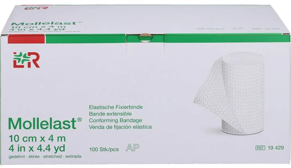 MOLLELAST Binden 10 cmx4 m weiß lose 100 St