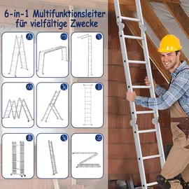 UISEBRT Gelenkleiter 6 Stufen