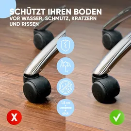 Björn&Schiller Bodenschutzmatte 100 x 120 cm Kratzschutz Schreibtischunterlage