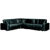 JVmoebel Ecksofa Design Sofa Ecksofa Samt Wohnlandschaft Möbel Couch L-Form Schlafsofa, Made in Europa schwarz