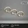 Briloner Einbaustrahler 3er Set GU10 Nickel Matt Ø 8,6 cm