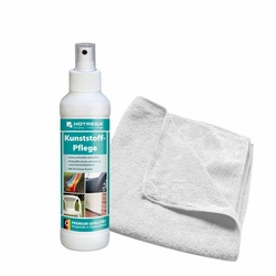 HOTREGA® Kunststoff Pflege 250 ml inkl. Microfasertuch Kunststoffreiniger