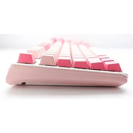 Ducky One 3 Gossamer Pink Gaming Tastatur - MX-Ergo-Clear US Englisch Pink Weiß