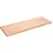 vidaXL Waschtischplatte Hellbraun 140x50x(2-4) cm Massivholz Behandelt
