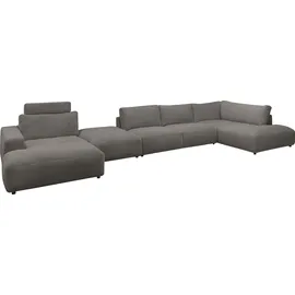 Musterring Wohnlandschaft Lucia U-Form, Verschiedene Farben, Cord-Bezug, Gesamtbreite 434 cm