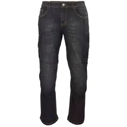 Motorradhose ROLEFF "Aramid Motorradjeans" Gr. 36, schwarz (schwarz, ro170), Hosen, 36, N-Gr, Obermaterial: 100% Baumwolle. Innenfutter: 100% Aramid