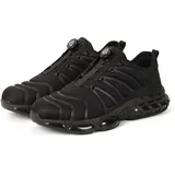 kxsafe Arbeitsschuhe Herren Leicht Sicherheitsschuhe Herren Atmungsaktiv Sicherheitsschuhe Damen rutschfest Stahlkappenschuhe Bequem Arbeitsschuhe mit Drehschnalle Schnürsenkel - 40 EU