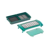 Genius Nicer Dicer Smart Gemüseschneider Zubehörset 2 tlg. Würfelschneider, Gemüsehobel Ersatzteile, Reib Einsatz Messereinsatz in G-NOX Qualität, 5 x 5 mm / 5 x 30 mm