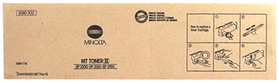Original Konica Minolta Toner EP 2100 (8916-702) schwarz für EP 2100