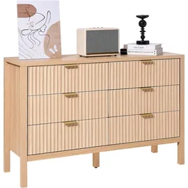 Vevor Sideboard 6 Schubladen 0 x 0 x 0 cm Beige