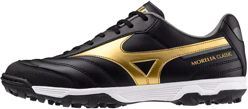 Mizuno Morelia Sala Classic TF Multinocken-Fußballschuhe 50 - black/gold/dark shadow 41