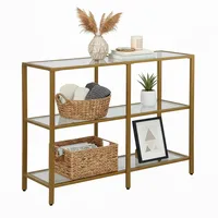 Relaxdays Konsolentisch 73 x 100 x 30 cm gold