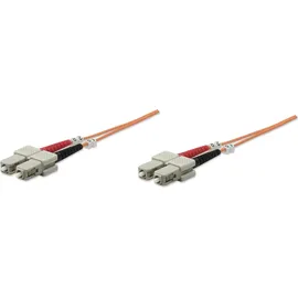 Intellinet Network Solutions Intellinet LWL Anschlusskabel 5.00m Orange [1x SC-Stecker - 1x SC-Stecker] 62,5/125 OM1