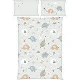 Herding Baby Best Bettwäsche Flanell 100 x 135 cm - Elephants