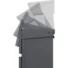 Zelsius Standbriefkasten Anthrazit inkl. Zeitungsfach