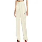 Nike Damen NSW Club FLC MR CARGO T-Shirt, Milk/Schwarz, XL