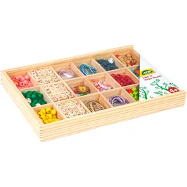 Lena Holzperlen Holzkassette groß Bastelset