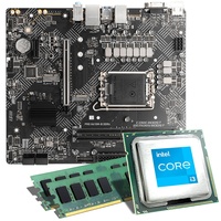 Intel Core i3-12100 / MSI PRO H610M-E DDR4 Mainboard Bundle / 32 GB DDR4-RAM | CSL PC Aufrüstkit | Intel Core i3-12100 4x3300 MHz, UHD Graphics 730, LAN, M.2 Port, USB 3.2 Gen1 | Tuning Kit