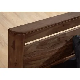 MASSIVMOEBEL24.DE Bett mit Schublade 160x200 smoked cherry gebeizt Toronto 161