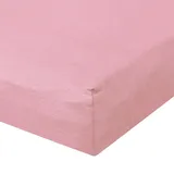 BettwarenShop Spannbettlaken Jersey-Elasthan 140 x 200 - 160 x 220 cm altrose-pink