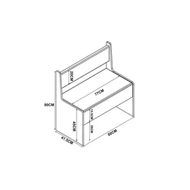 Möbel Kraft Eckbank mit Stauraum ¦ holzfarben ¦ Maße (cm): B: 80 H: 80