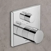 Duravit Thermostatarmatur Unterputz eckig für 1 Verbraucher Chrom TH4200015010